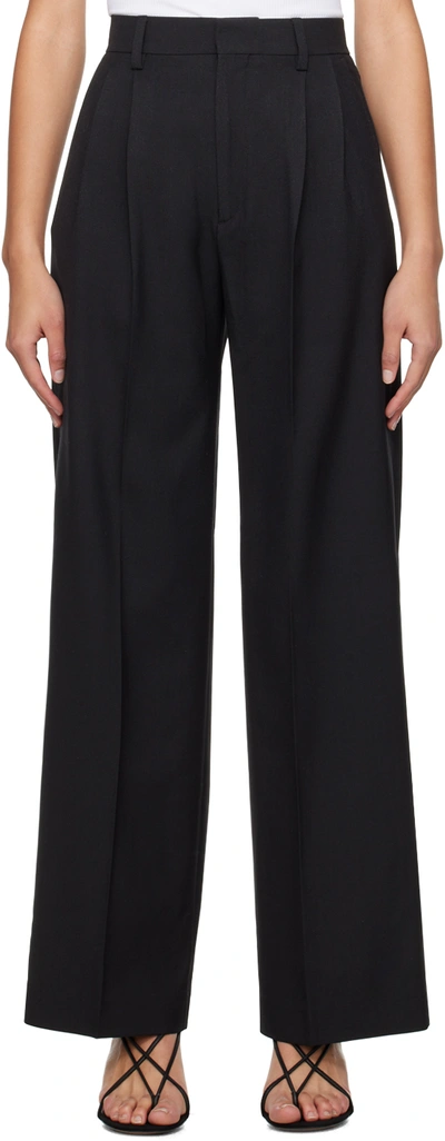 Filippa K Black Darcey Trousers In 1433 Black