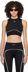 OFF-WHITE BLACK SEAMLESS SPORT BRA