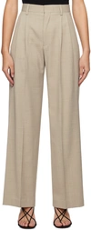 Filippa K Tailored Mélange Trousers In 29 Sage Melange