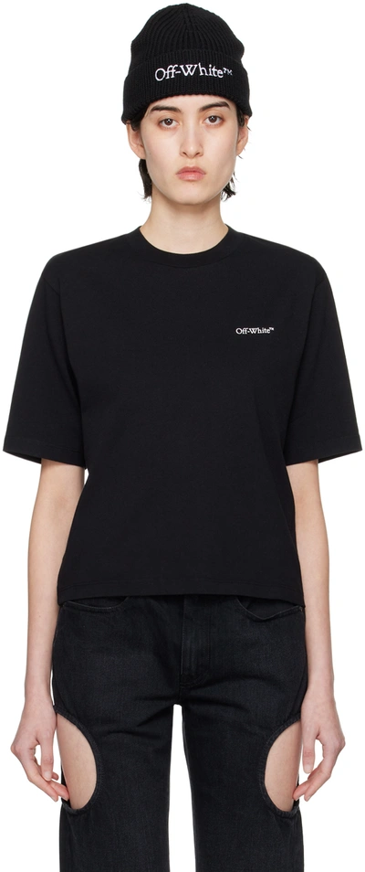 Alexander Mcqueen Off-white Scratch Arrow T-shirt In Nero E Bianco