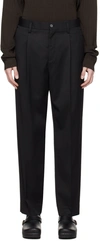 Filippa K Buttoned-up Straight-leg Trousers In Black