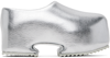 YUME YUME SILVER CLOG SLIP-ON LOAFERS