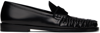 STAUD BLACK LOULOU LOAFERS