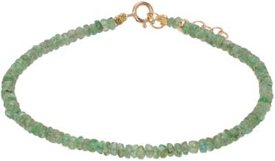 Jia Jia Green May Birthstone Emerald Bracelet In 14k Yellow Gold