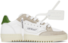 OFF-WHITE WHITE & TAUPE 5.0 SNEAKERS