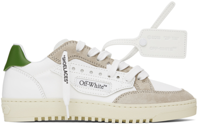 Off-white 5.0 Panelled Canvas Sneakers In White