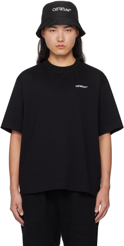 Off-white Logo-print Short-sleeve T-shirt In Black