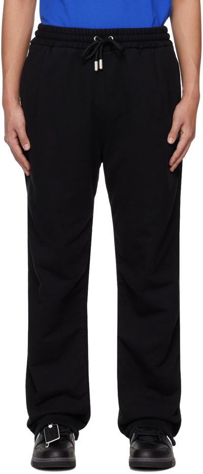 Off-white Black Diag Sweatpants In Black White