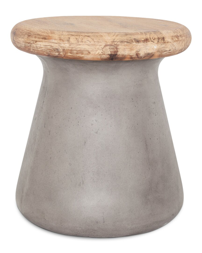 Moe's Home Collection Earthstar Outdoor Stool In Grey