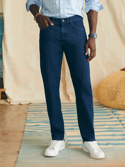 Faherty Movement&trade; Denim (32" Inseam) Pants In Tybee Midnight