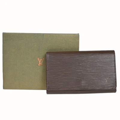 Pre-owned Louis Vuitton Brown Leather Wallet  ()
