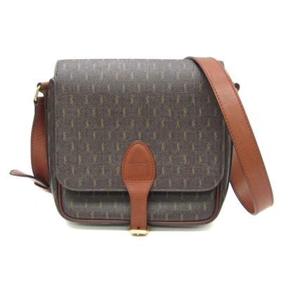 Saint Laurent Brown Leather Shopper Bag ()