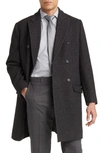 HART SCHAFFNER MARX ALBRIGHT WOOL BLEND TOPCOAT