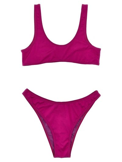 Reina Olga 'scoop Neckline' Two-piece Bikini Set In Purple