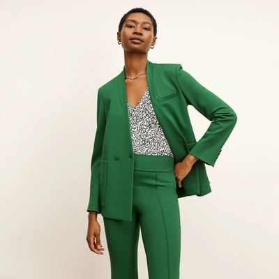 M.m.lafleur The Janette Blazer - Light Ponte In Shamrock