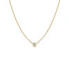 Ariana Rabbani Diamond Solitaire Necklace Yellow Gold In Gold