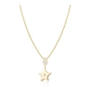 ARIANA RABBANI BEZEL-SET DIAMOND STAR NECKLACE YELLOW