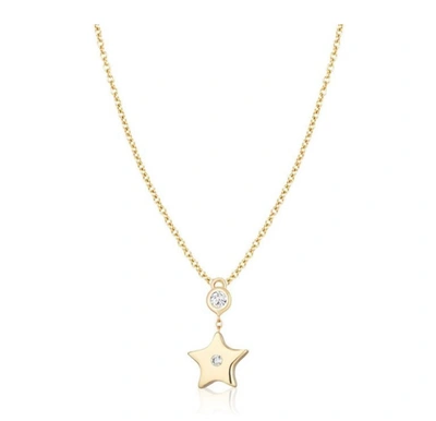 Ariana Rabbani Bezel-set Diamond Star Necklace Yellow