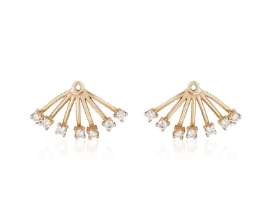 Ariana Rabbani Diamond Ear Jackets (large) Yellow Gold