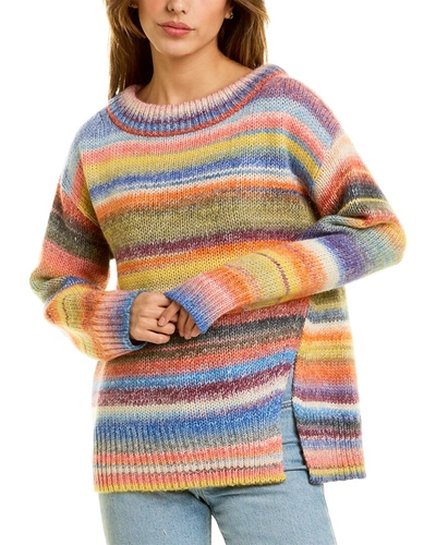 Cinq À Sept Laci Wool-blend Sweater In Blue