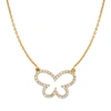 Ariana Rabbani Diamond Butterfly Necklace (medium) Yellow Gold In Gold