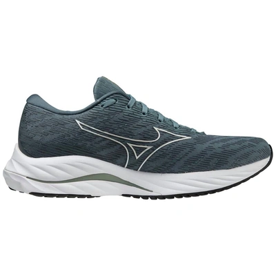 Mizuno Men's Wave Rider 26 Running Shoes - D/medium Width In Goblin Blue/vaporous Grey