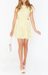 Show Me Your Mumu Merritt Mini Dress In Yellow Daisy In Multi