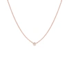 Ariana Rabbani Diamond Solitaire Necklace (small) Rose Gold In Multi