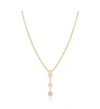 Ariana Rabbani Two Bezel-set Diamonds & Disc Necklace Yellow Gold In Gold