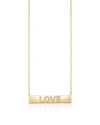 ARIANA RABBANI DIAMOND LOVE BAR NECKLACE YELLOW GOLD