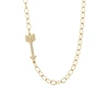 ARIANA RABBANI DIAMOND ARROW ON LINKS NECKLACE YELLOW GOLD