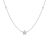Ariana Rabbani 14k White Gold Diamond Star Necklace In Multi