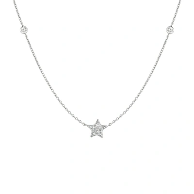Ariana Rabbani 14k White Gold Diamond Star Necklace In Multi