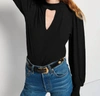 Nation Ltd Shelby Cut Out Tee In Black In Black