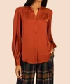 Shop Trina Turk Valin Top In Cinnamon In Brown
