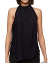 A.l.c Amelia Silk Halter Top In Evening Blue In Blue