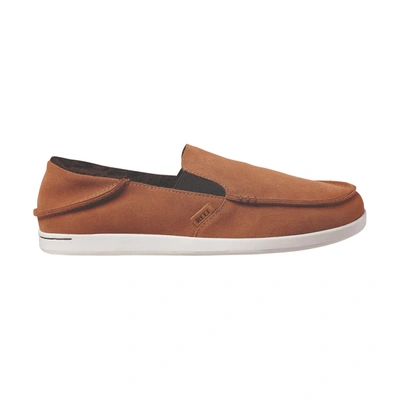 Reef Cushion Matey Cozy Mens Suede Slip On Loafers In Brown