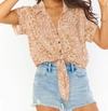 Show Me Your Mumu Tilly Top In Sandy Cheetah In Multi