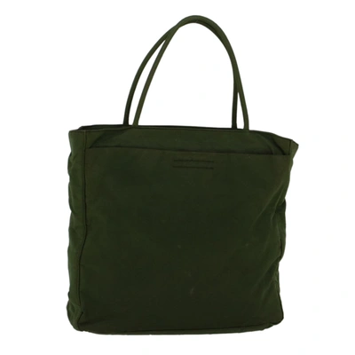 Prada Tessuto Synthetic Tote Bag () In Green