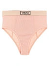 Versace Logo-waistband Fine-ribbed Briefs