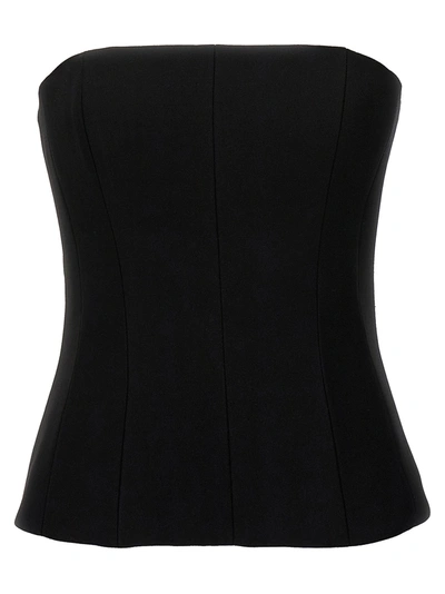 MONOT BUSTIER TOP TOPS BLACK