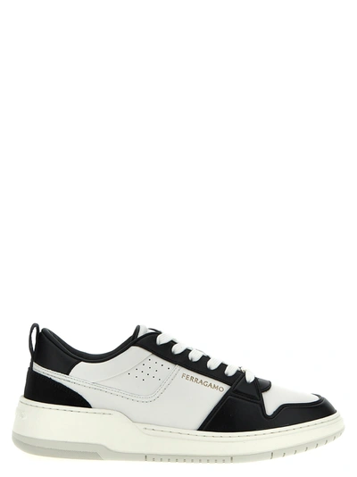 FERRAGAMO DENNIS SNEAKERS WHITE/BLACK