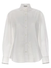 Brunello Cucinelli Stretch Cotton Poplin Shirt White