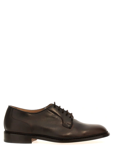 Tricker's Dressing Gownrt Lace Up Shoes Brown