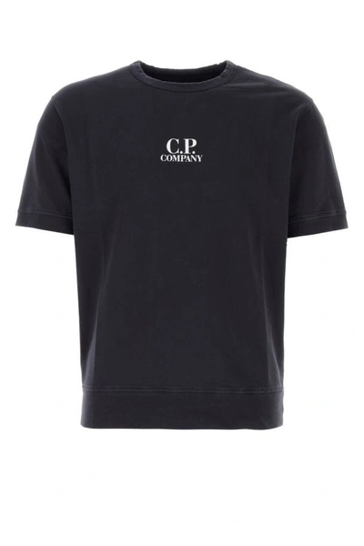 C.p. Company Logo-detail Cotton T-shirt In Blue