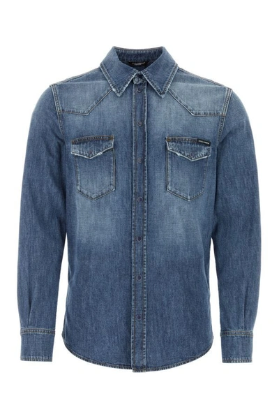 DOLCE & GABBANA DOLCE & GABBANA MAN DENIM SHIRT