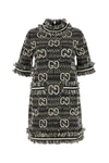 GUCCI GUCCI WOMAN EMBROIDERED BOUCLE MINI DRESS