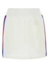 Gucci White Jersey Mini Skirt In White