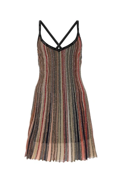 Acne Studios Missoni Short Dress In Multicolor