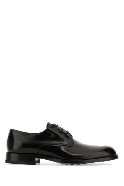 Tod's Man Black Leather Lace-up Shoes